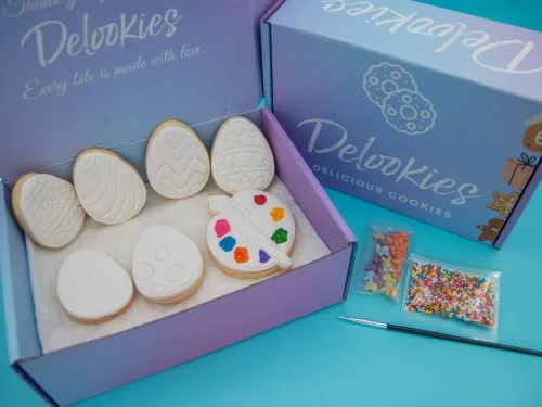 Easter Egg Painting Cookie Kit – Set of cookies in packaging