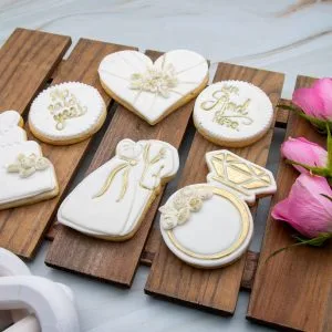 Elegant Bridal Wedding Cookies