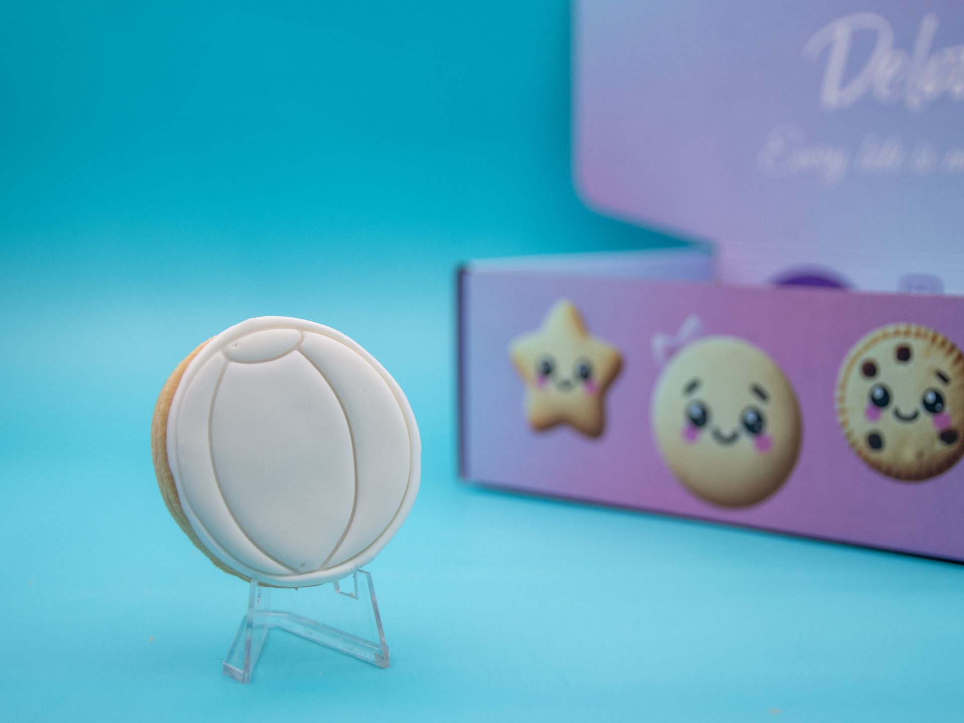 Beach ball DIY cookie for painting fun